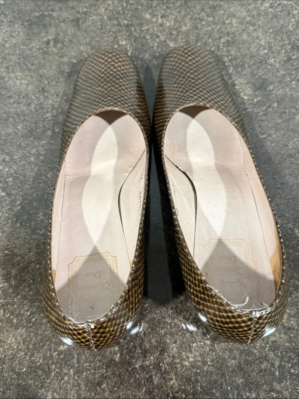 CHRISTIAN‎ DIOR Vintage Heels Size 7 1/2 Made in France